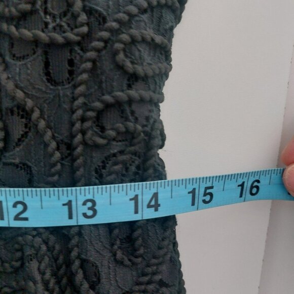 Disturbia Black Lace Skater Dress 6 Goth Retro Alt Mini Cap Sleeve EUC - Picture 9 of 11